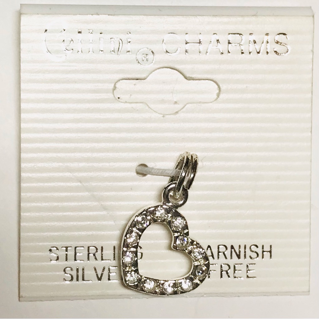 Sterling Silver 925 Heart Charm Pendant New Cellini Charms